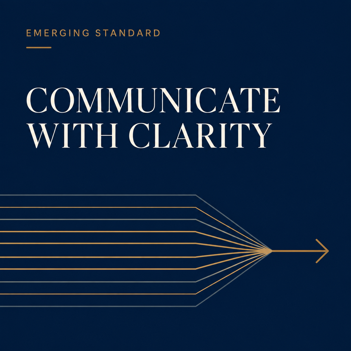 Emerging Standard — Communicate with Clarity leadership playbook cover